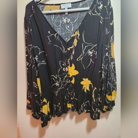 V neck Blouse - Picture 1 of 3